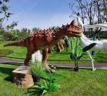雅创 景区聚集人气 仿真大型恐龙模型 游客游玩项目
