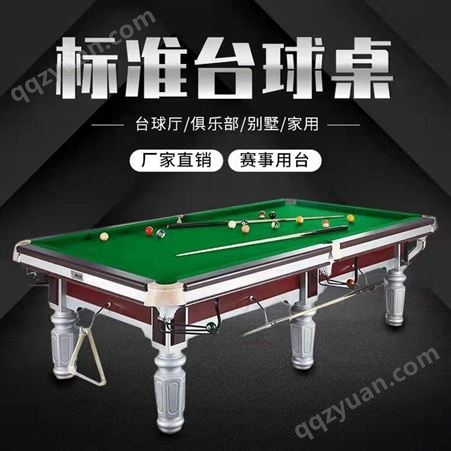 体之健 台球桌 大型台球桌 台球桌家用标准型 美式中式黑八桌球台