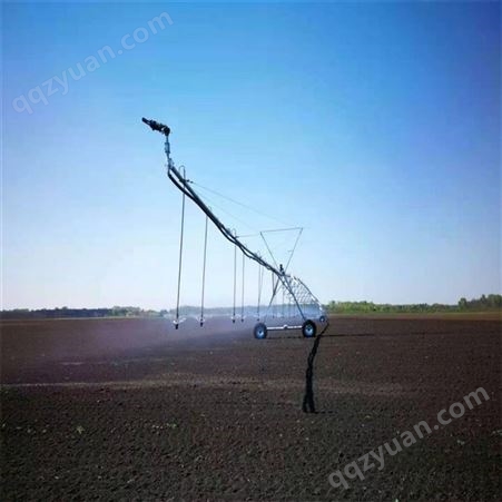 大型农田全自动四轮指针平移式喷灌机 多喷头桁架式灌溉设备 浇地机