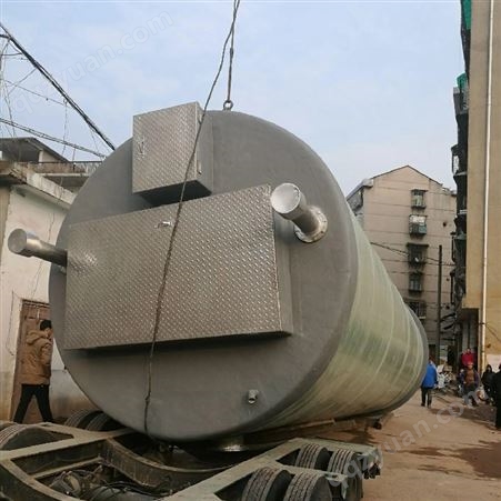污水处理设备玻璃钢一体化预制泵站智能雨水提升泵站