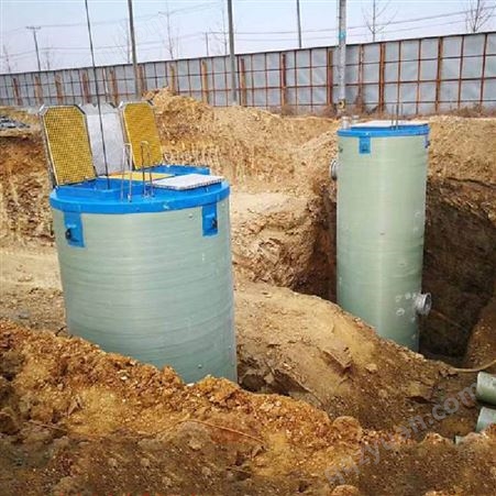污水提升 玻璃钢一体化预制泵站雨水收集装置地埋式安装