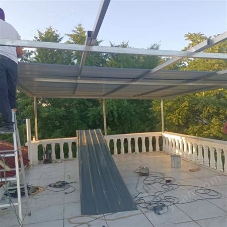 北京专业制作雨棚屋顶漏水遮阳棚停车棚别墅封露台