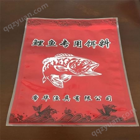 盘锦鱼饲料包装设计 拉丝粉包装袋 印刷鱼食塑封袋 金霖