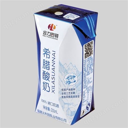 金属砖包液体包装 250ml标准型 合力牛奶乳饮料包装盒