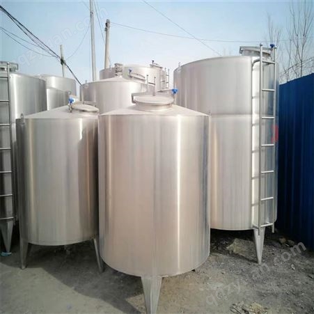 二手立式不锈钢储罐 常压工业液体搅拌保温罐 占地小 容量大
