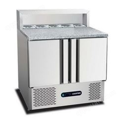 振宏厨具 保鲜展示柜商用小菜冰箱冷藏披萨台 大理石两门沙拉柜