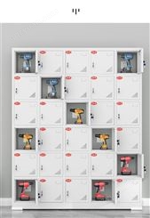 安全耐用钢制工地物业对讲机存放电动工具充电柜30 42门