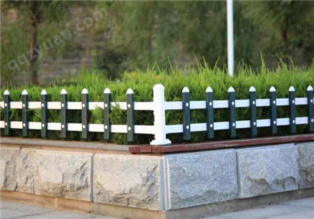 贵州锌钢PVC草坪护栏 户外花园围栏绿化栅栏花坛隔离栏杆小区