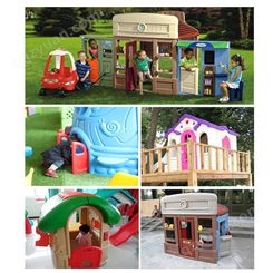 玩具屋过家家幼园城堡塑料娃别墅屋公主滑梯游戏屋帐篷儿童小房子