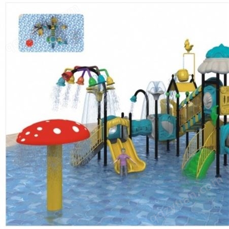 儿童室内泳池游泳动物喷水玻璃钢设备户外水上乐园设备戏水小品