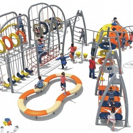 幼儿园钻笼儿童拓展体能锻炼乐园户外大型爬网攀爬架非标定制厂家
