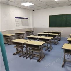 中专学生教室加厚1.2厚双人升降课桌定制 浩威家具