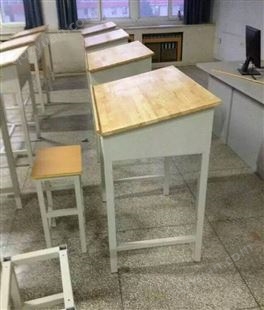 培训班教室加厚单人课桌凳浩威家具