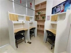 三门峡自习教室用封闭式学习桌椅定做 浩威家具