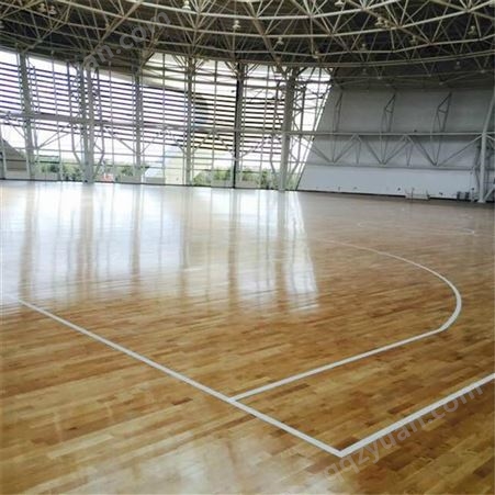 祥盛体育篮球馆专用运动木地板 防滑耐磨抗压实木运动地板