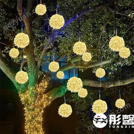 灯光生命树 商场树木亮化来图定制