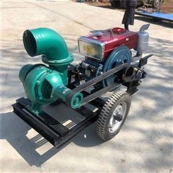 农用灌溉排涝抽水泵 柴油机组大流量抽水泵 小型框架式自吸泵