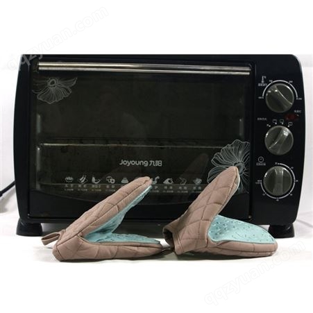 创意硅胶隔热手套 家用厨房耐高温夹 加厚防热防烫棉布护手套