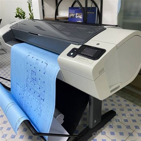 惠普T790绘图仪写真机 喷墨工程蓝图相纸彩色打印机 B0+六色墨盒 （佛山地区租赁）