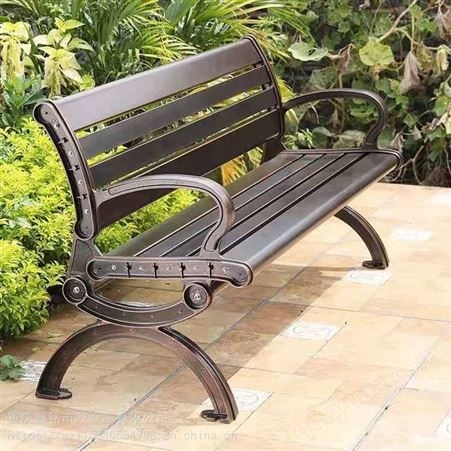 重庆公园椅户外长椅凳子室外庭院铁艺休闲座椅靠背花园铸铝阳台长条椅